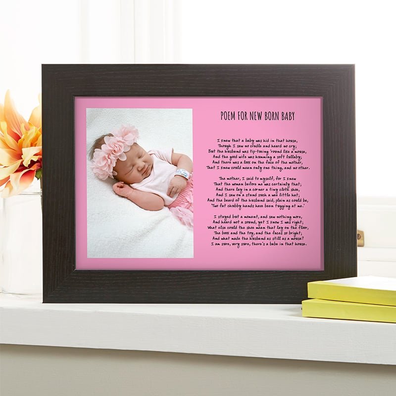 baby photo gift personalised print