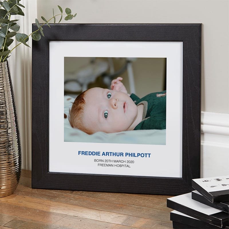 personalised baby photo gift