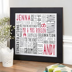 Create Beautiful Word Art Prints & Canvases As A Wedding Gift