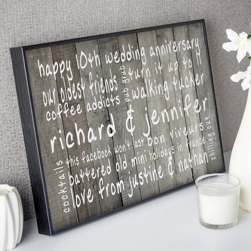 word art picture gift box float frame