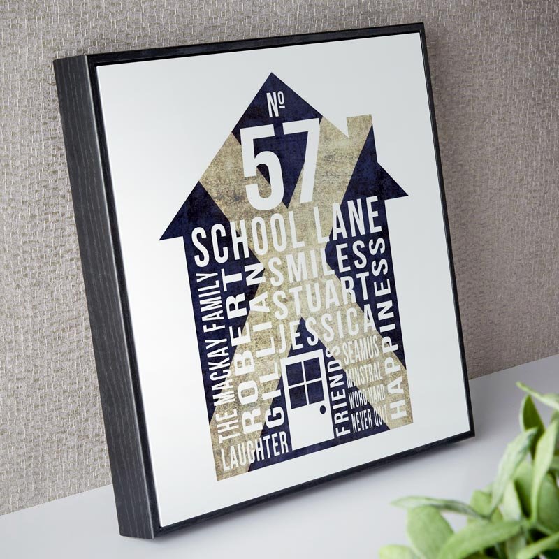scottish house print with words