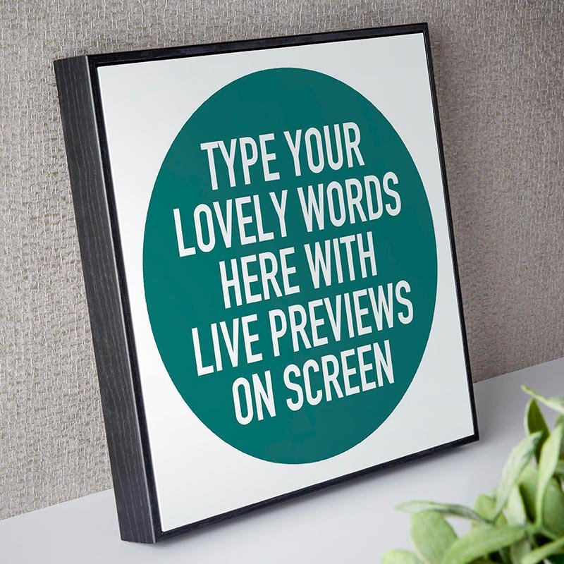 typographic art print custom sayings