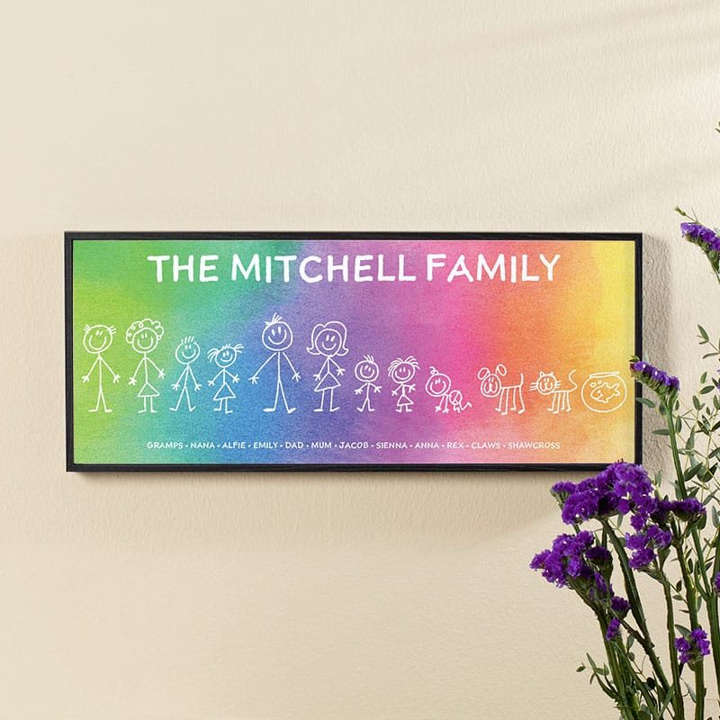 boot family picture wall art print