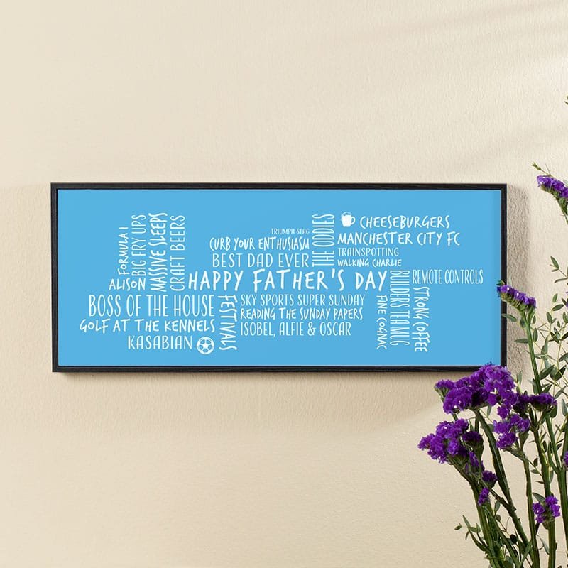 fathers day gift of word cloud