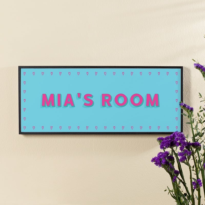 custom name print for girls room