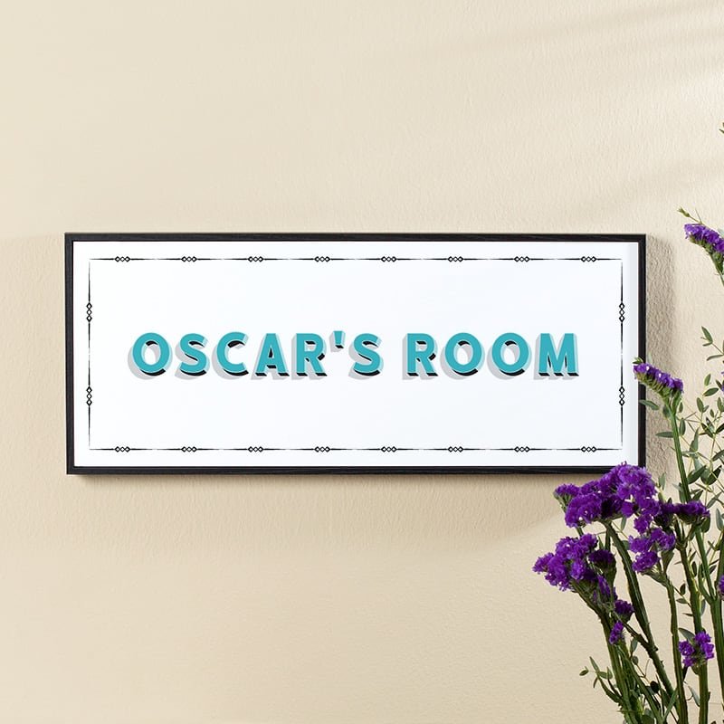 custom name print for boys room
