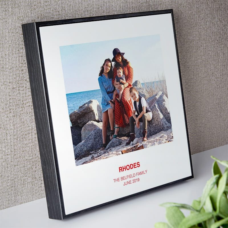 personalised family photo framed print