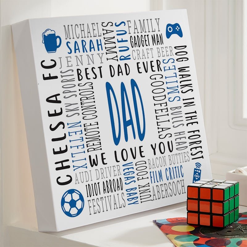 unusual gift for him word picture framed