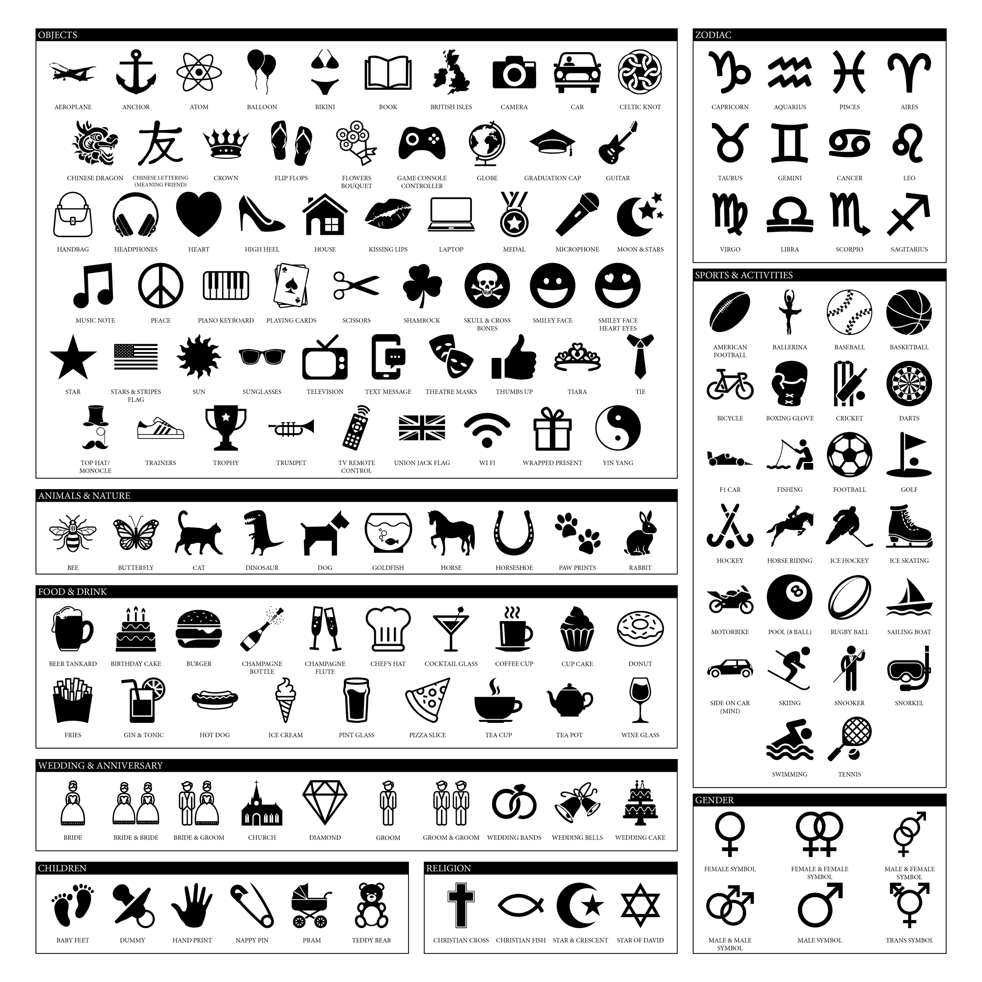 teacher gift icons for picture