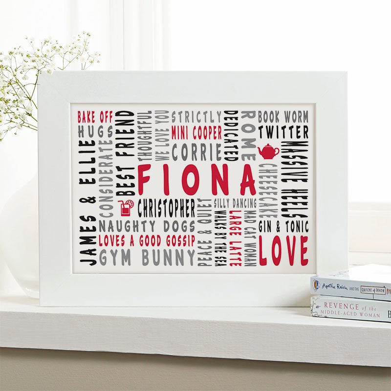 christmas gift ideas personalised wall art picture