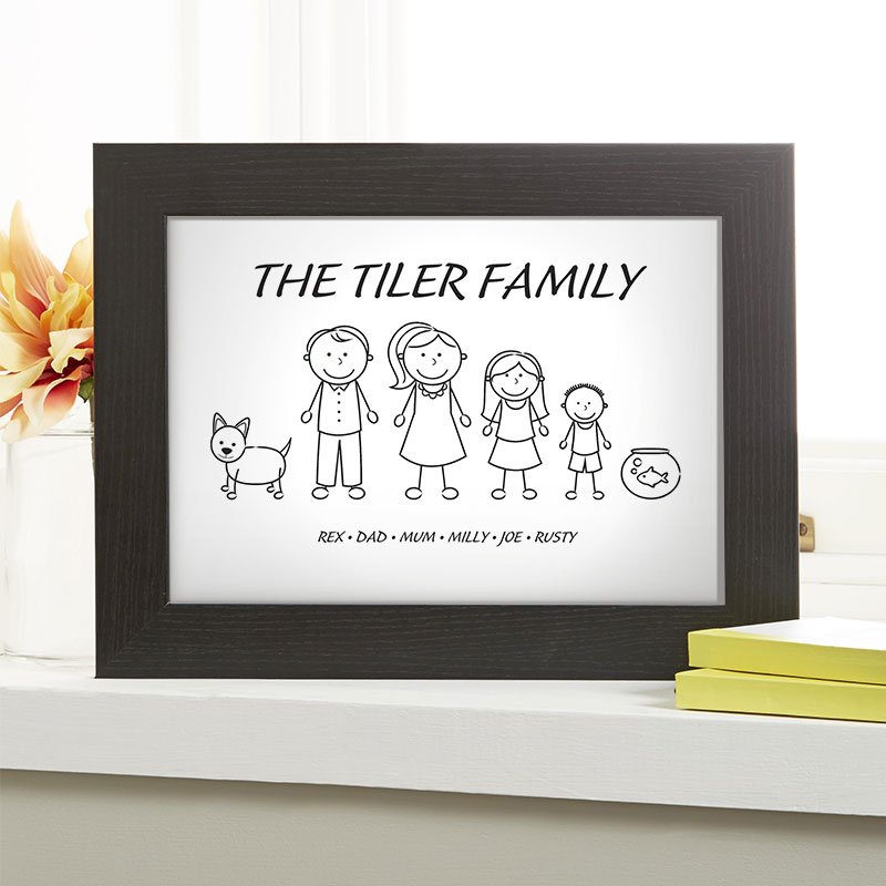 christmas gift idea family characters