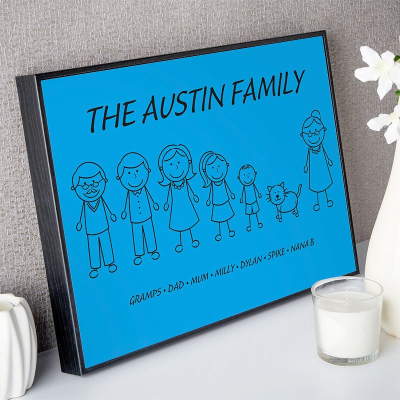 unique family gift idea character print