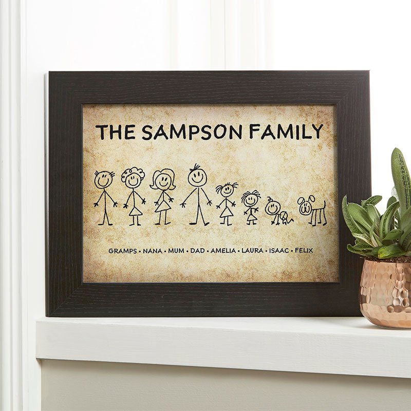 personalised family characters