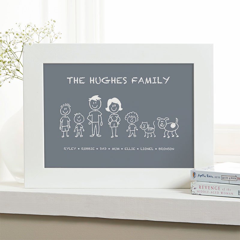 custom christmas gift for family personalised picture print