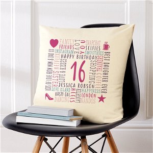Personalised Cushions With Your Text | High Quality 100% Cotton