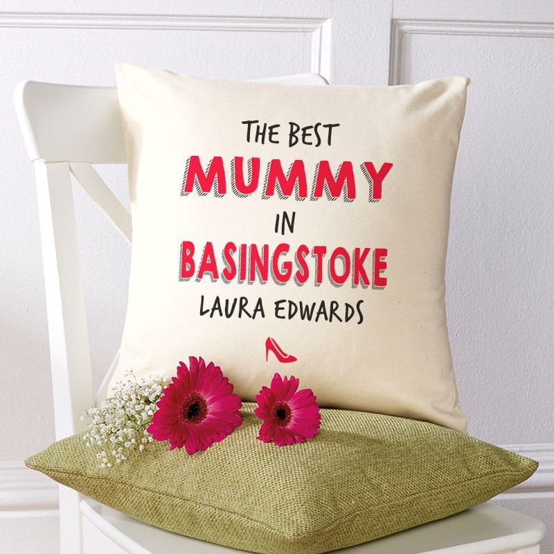 birthday gift for mum of custom cushion