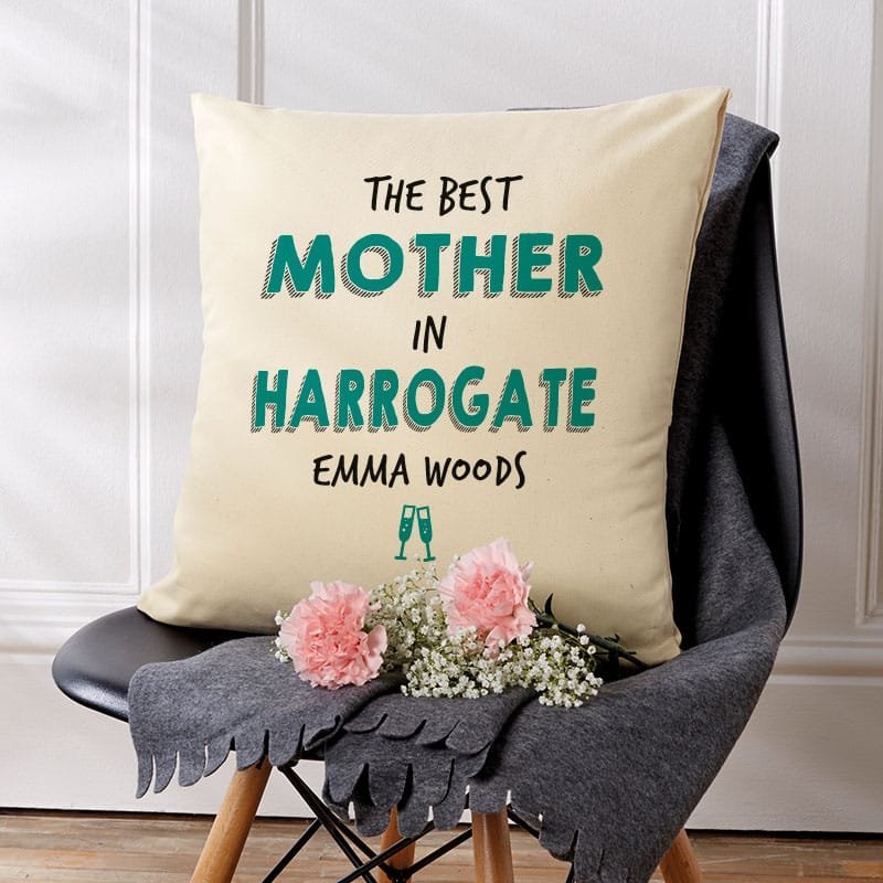 unique gift for mum of personalised cushion