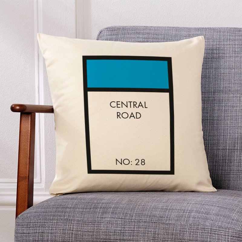 unique gift ideas personalised monopoly board cushion