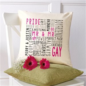 gay LGBT gift ideas cushion pillow 