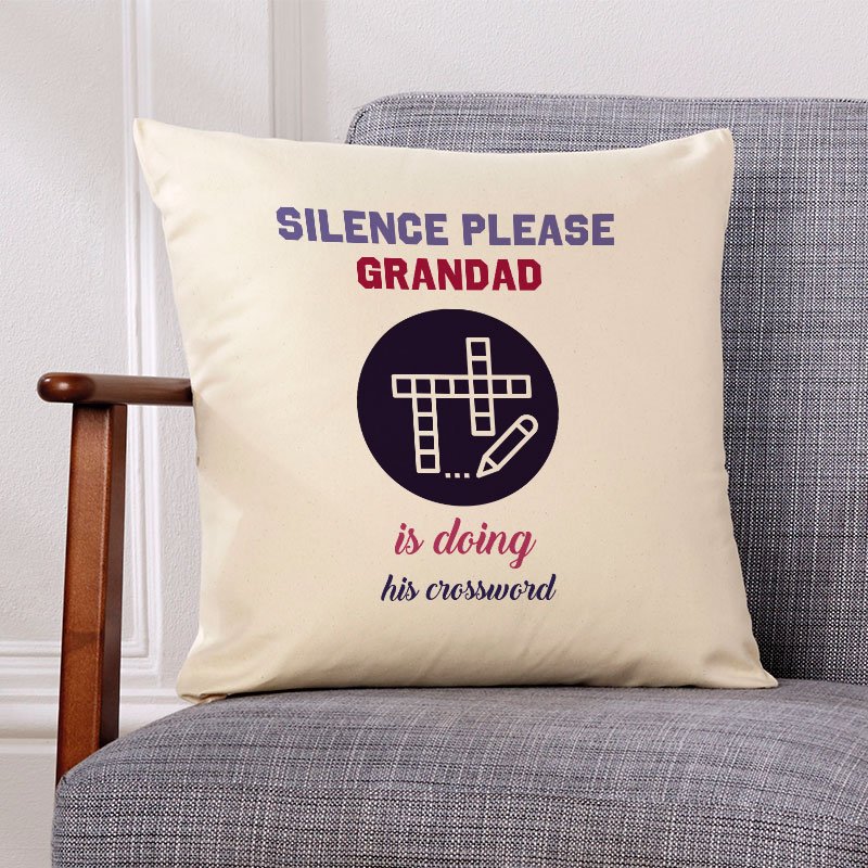 personalised cushion gift for grandad