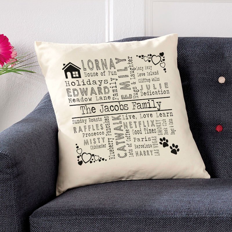 cushions with your words