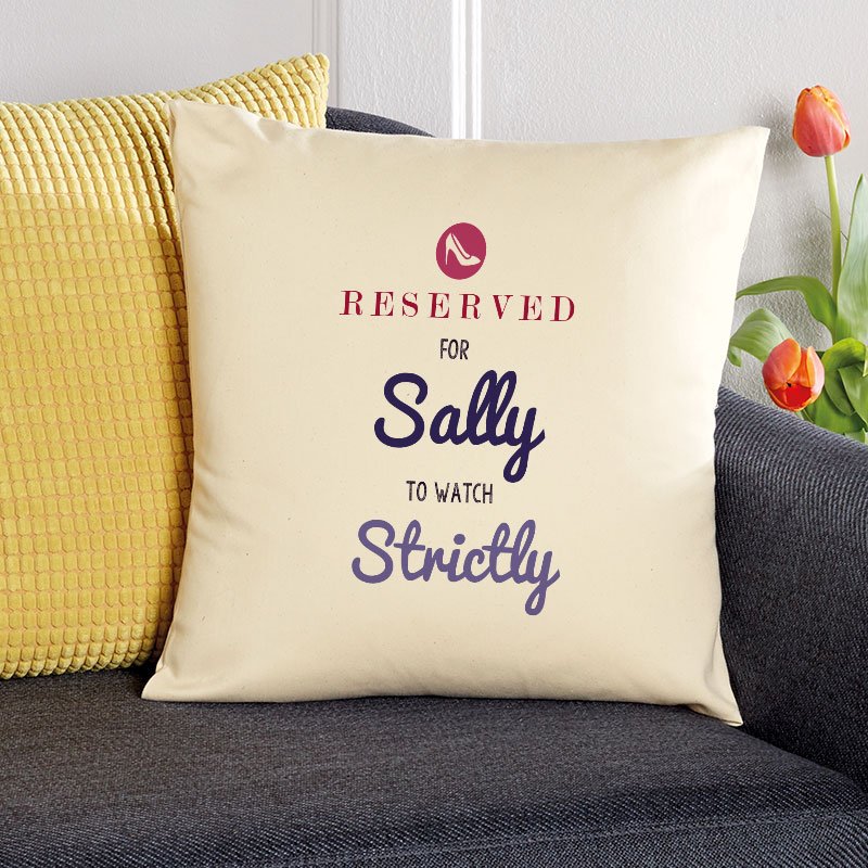 reserved for personalised cushion