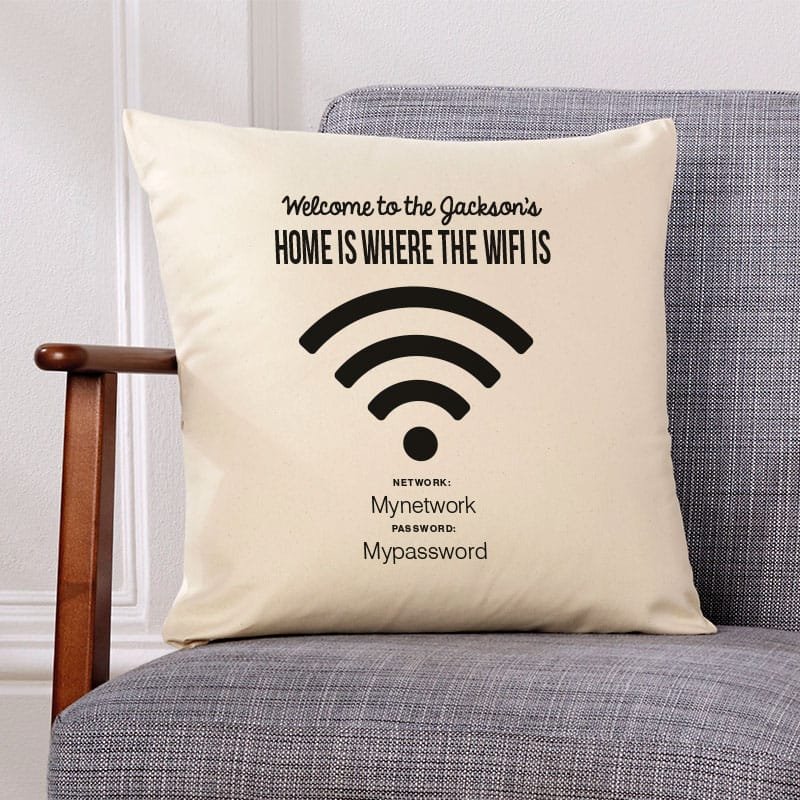 cushion with wifi password