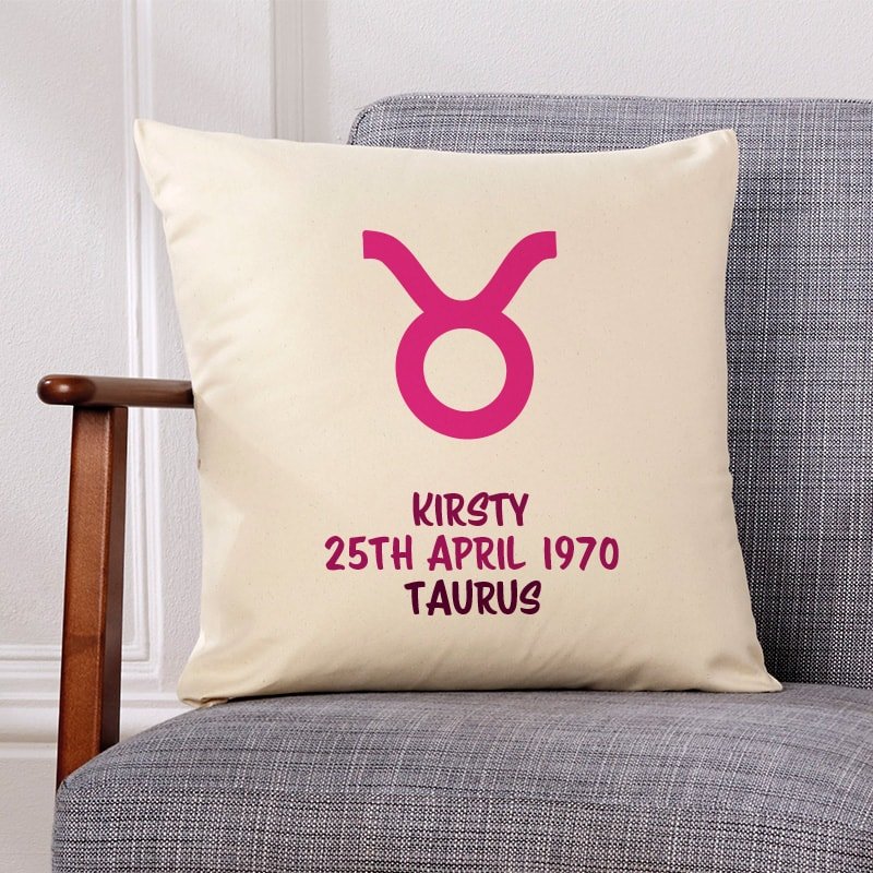 Taurus gift cushion for birthday