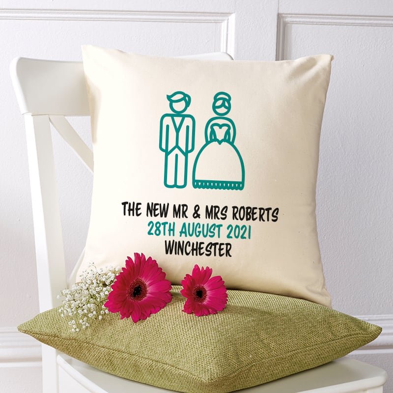 personalised cushion for wedding gift