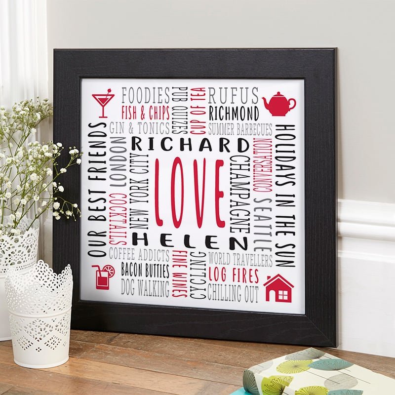 personalised framed picture gift