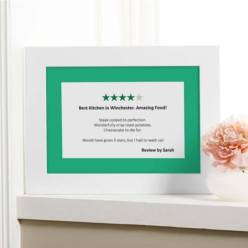 funny custom review picture print