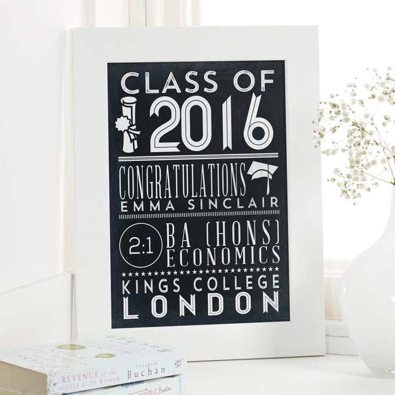 personalised gift print for graduate