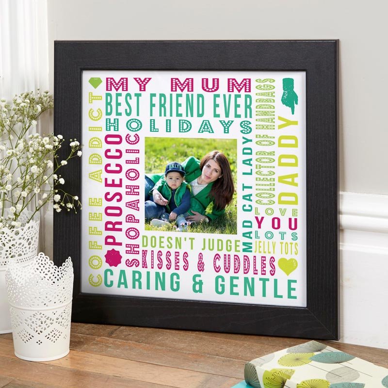 mum gift print canvas with words and photo