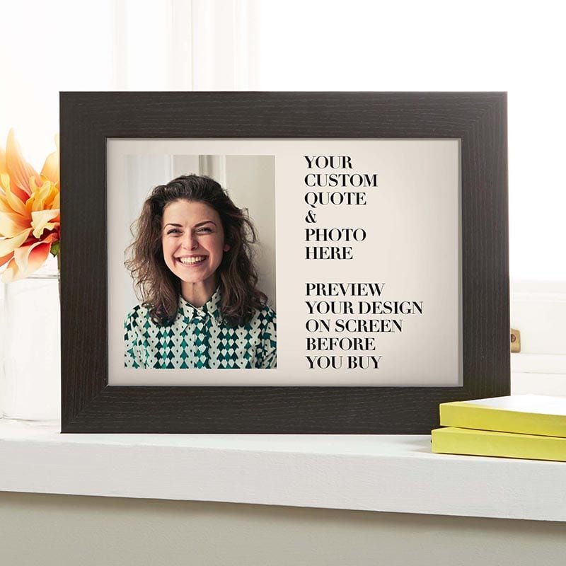custom quote with photo wall art picture