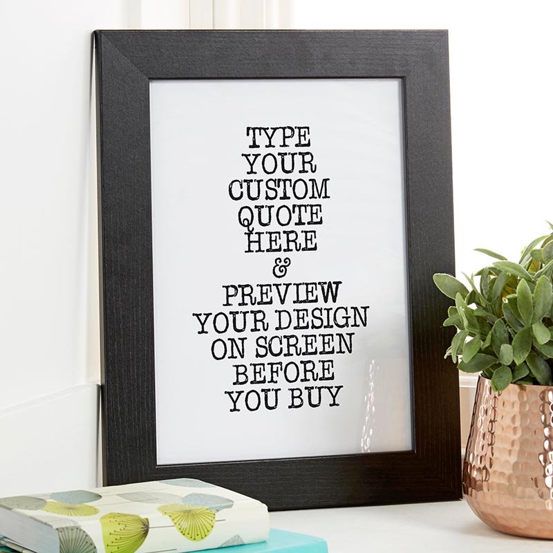personalised quote print