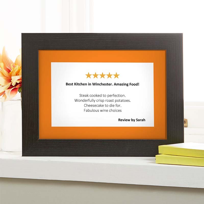 personalised reviews funny gift