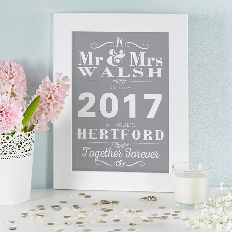 custom for picture print for wedding anniversary