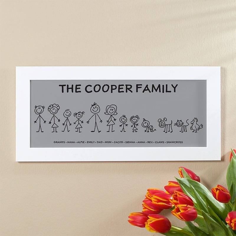 personalised family picture print