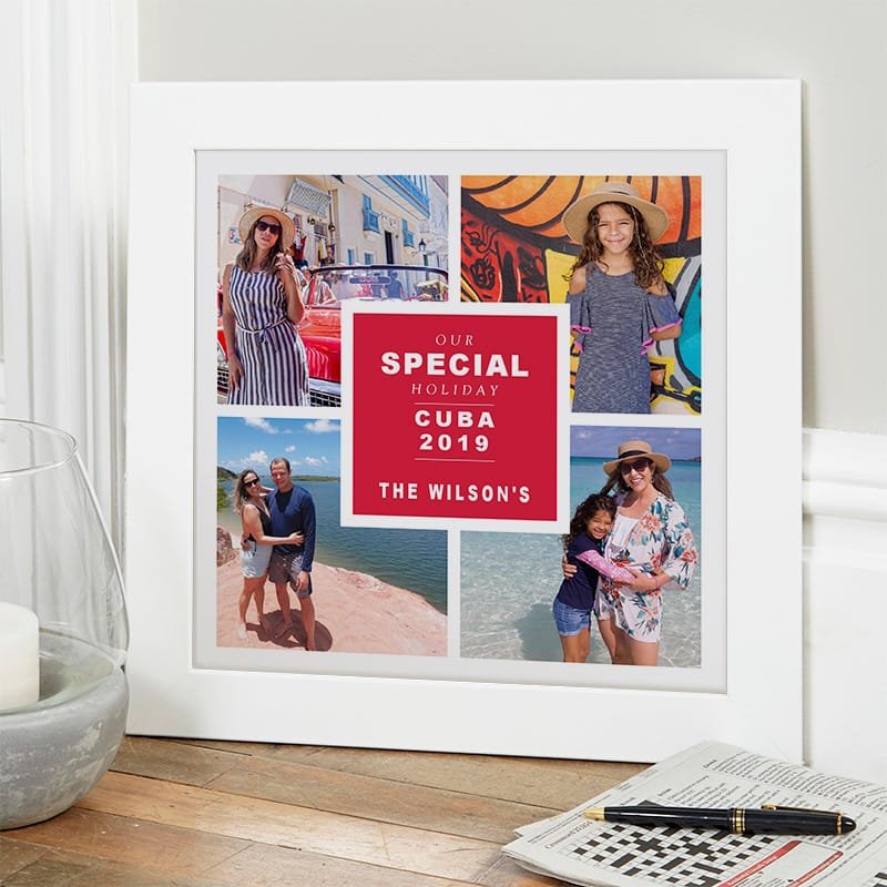 custom photo upload framed print with text
