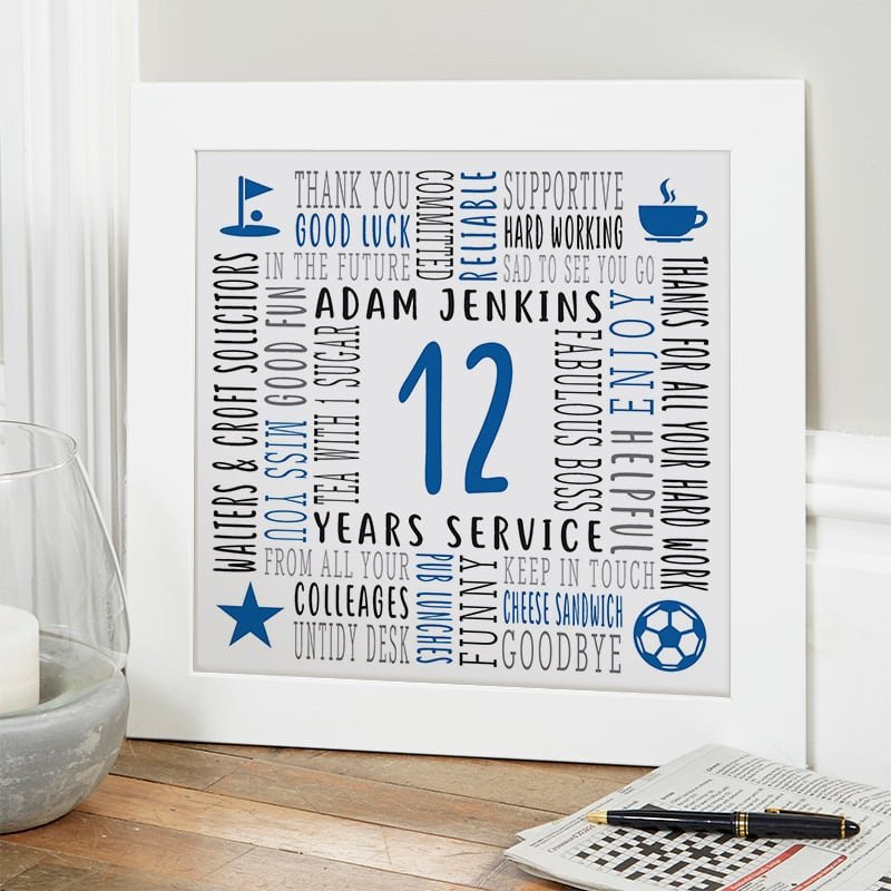 gift ideas for leaving work or retirement word art picture