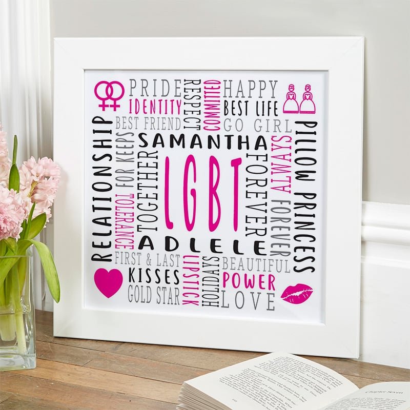 lesbian gift ideas personalised picture