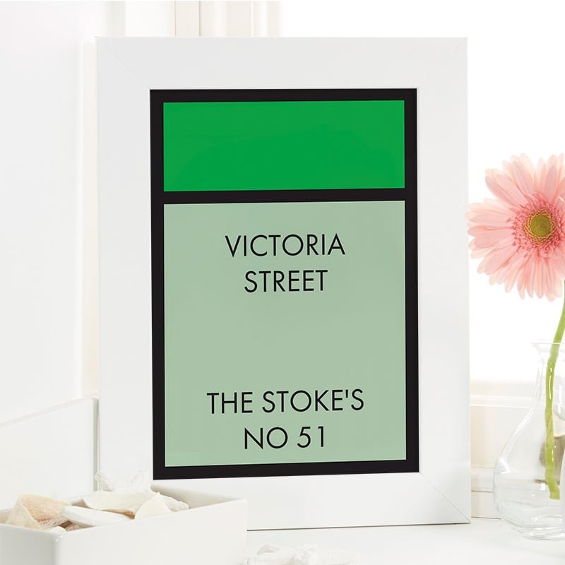 personalised monopoly wall art picture