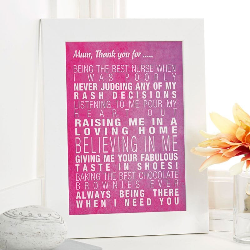 mothers day gift with words