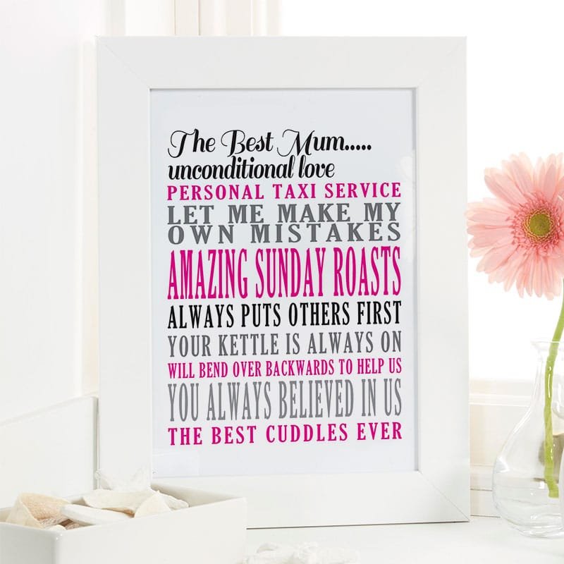 personalised mum gift for mothers day