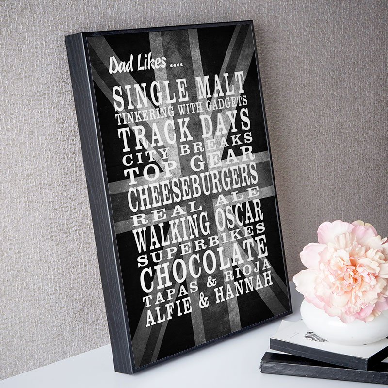 gifts for him personalised print