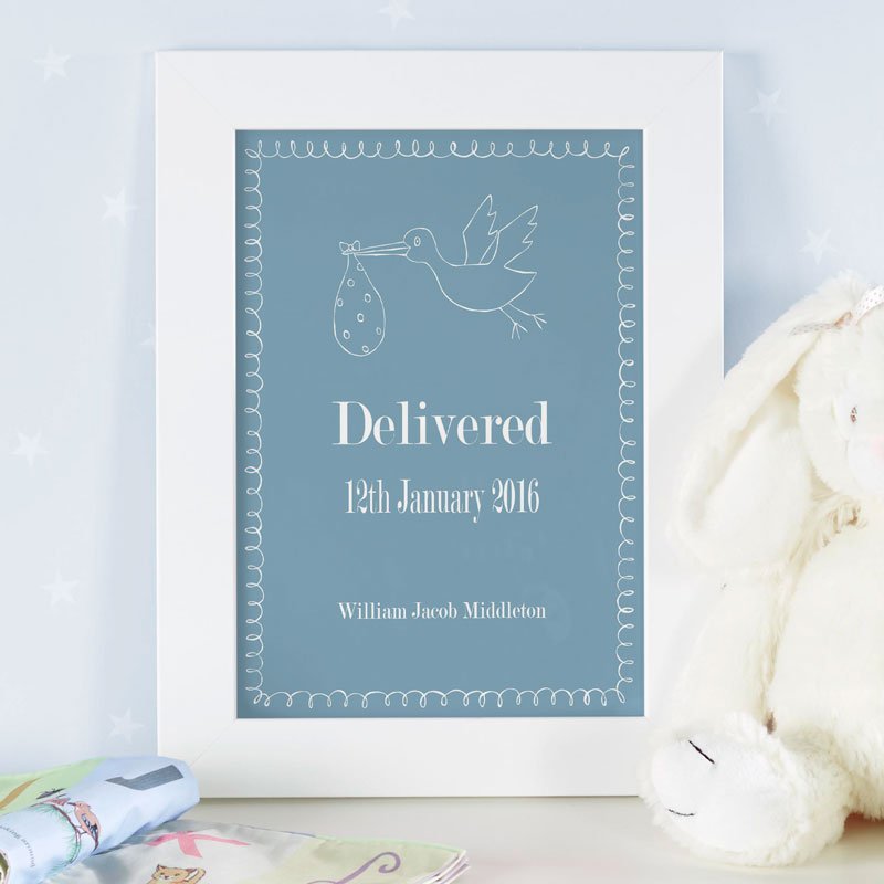 new born baby personalised print