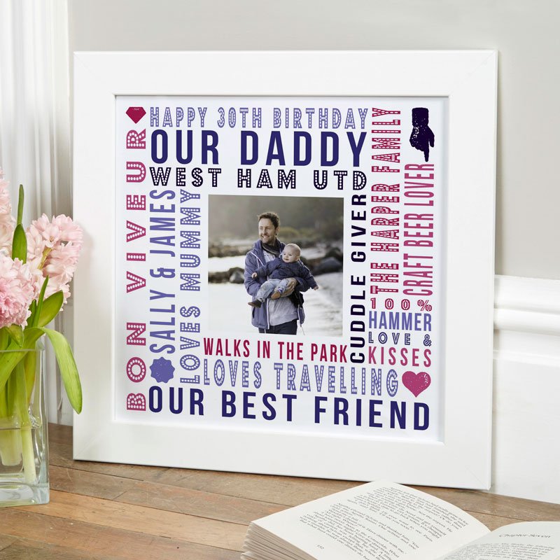 personalised print with words and photos