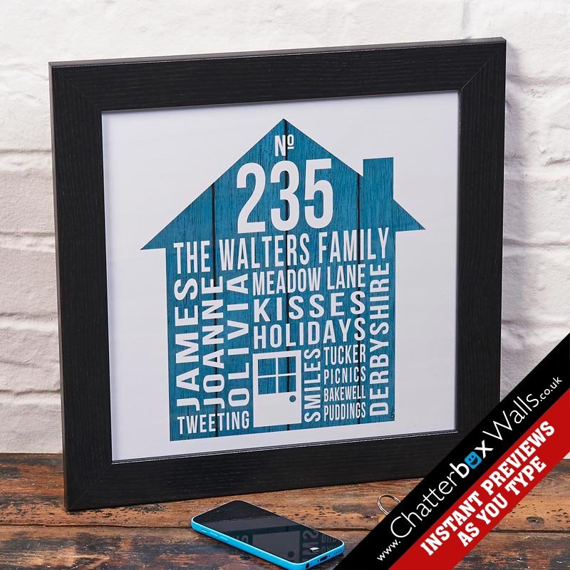 new house personalised print gift