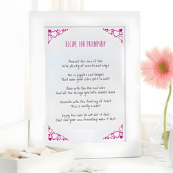 Personalised Poem Prints or Verse Poster Word Art | Chatterbox Walls