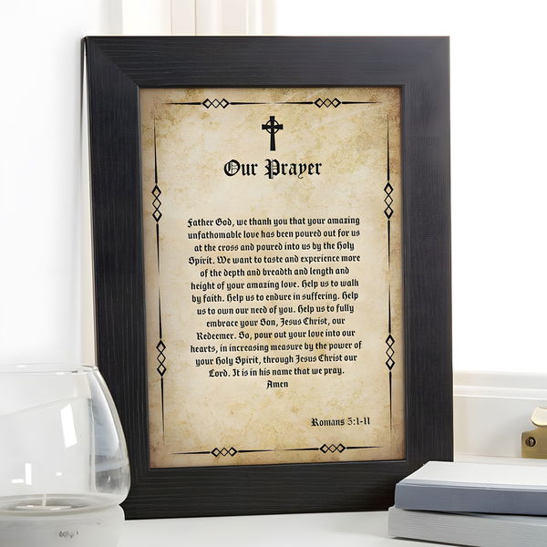 Personalised Prayer Picture Print or Canvas By Chatterbox Walls